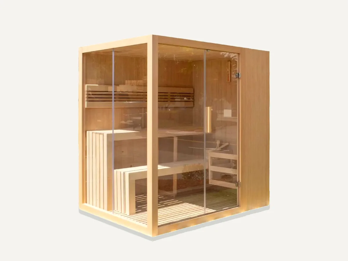 Aleko STHE4INNY 4-Person Hemlock Indoor Sauna