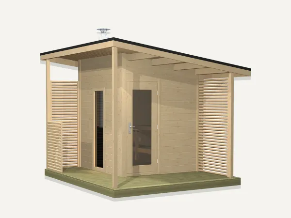 Image: almostheaven.com Almost Heaven Solide Compact 4-6 Person Cabin Sauna