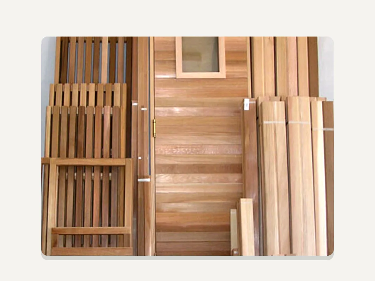 Cedar Brook Sauna Modular (Pre-FAB) Sauna Kit / Sauna Materials Package