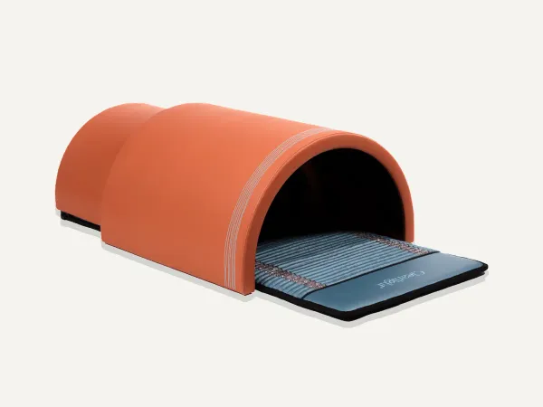 Image: infraredsauna.com Clearlight The Curve Far Infrared Sauna Dome + Amethyst Infrared PEMF Mat