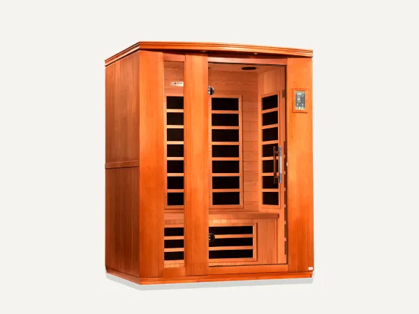 Image: goldendesigninc.com Dynamic Saunas Lugano 3 Person Elite (DYN-6336-02)