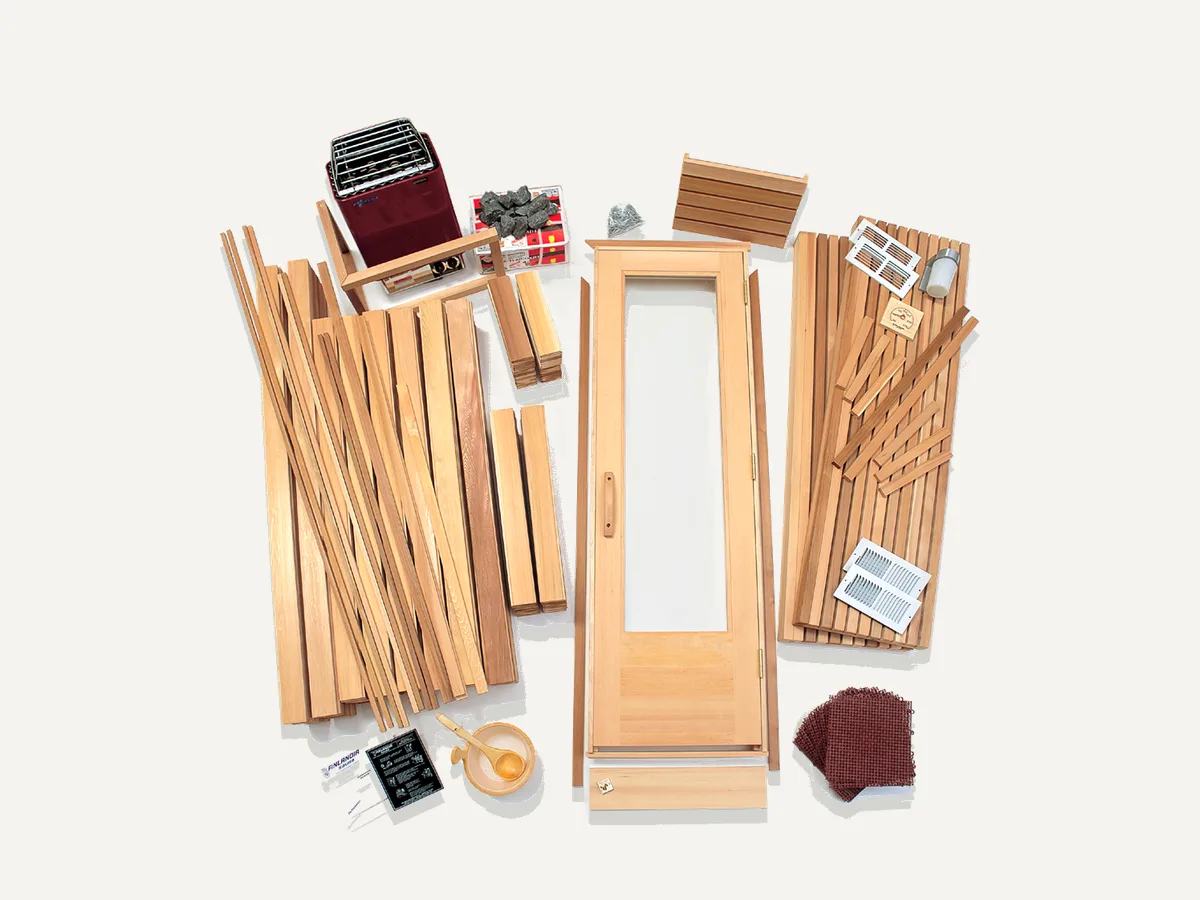 Finlandia Sauna Precut Sauna Package FPC46 (4 × 6 ft)