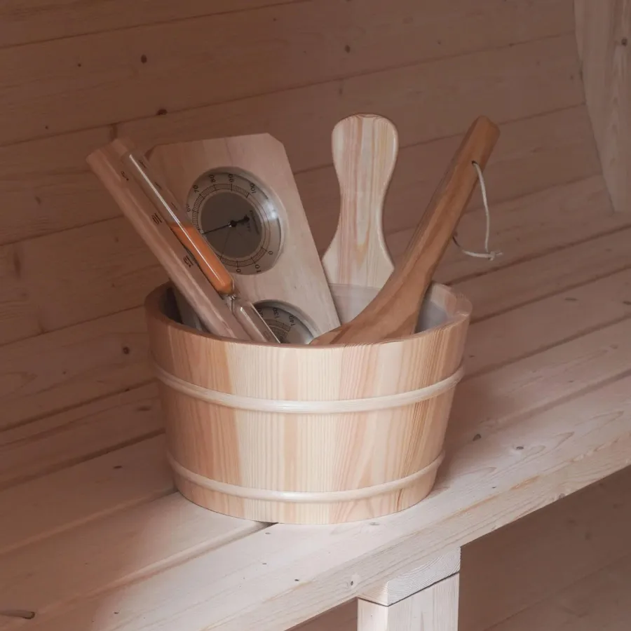 Aleko STHE4INNY 4-Person Hemlock Indoor Sauna, photo 2 of 4