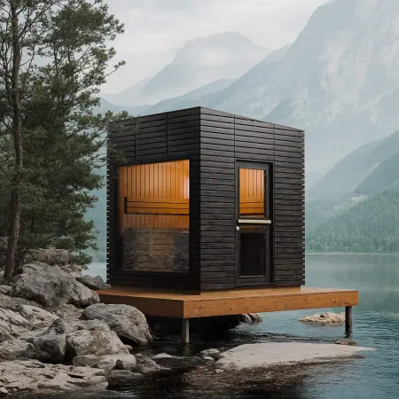 Image: almostheaven.com Almost Heaven Alpina Outdoor Sauna (Heritage Collection), photo 2 of 11