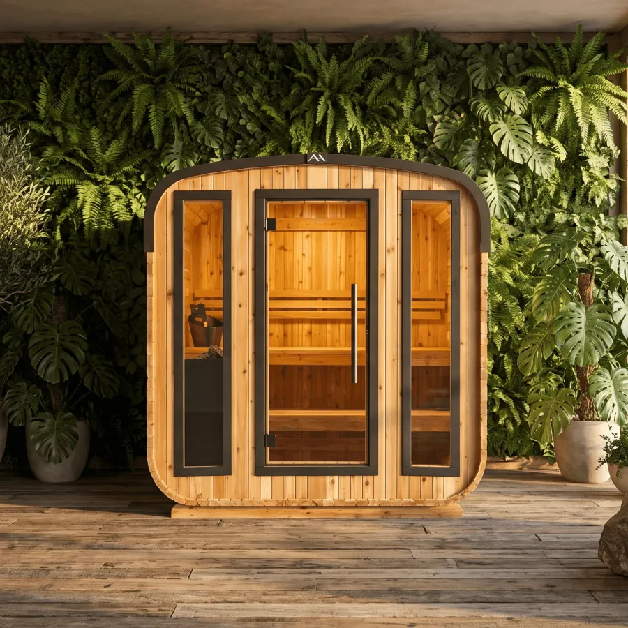 Almost Heaven Blackwater 4 Person Cube Sauna, photo 2 of 11