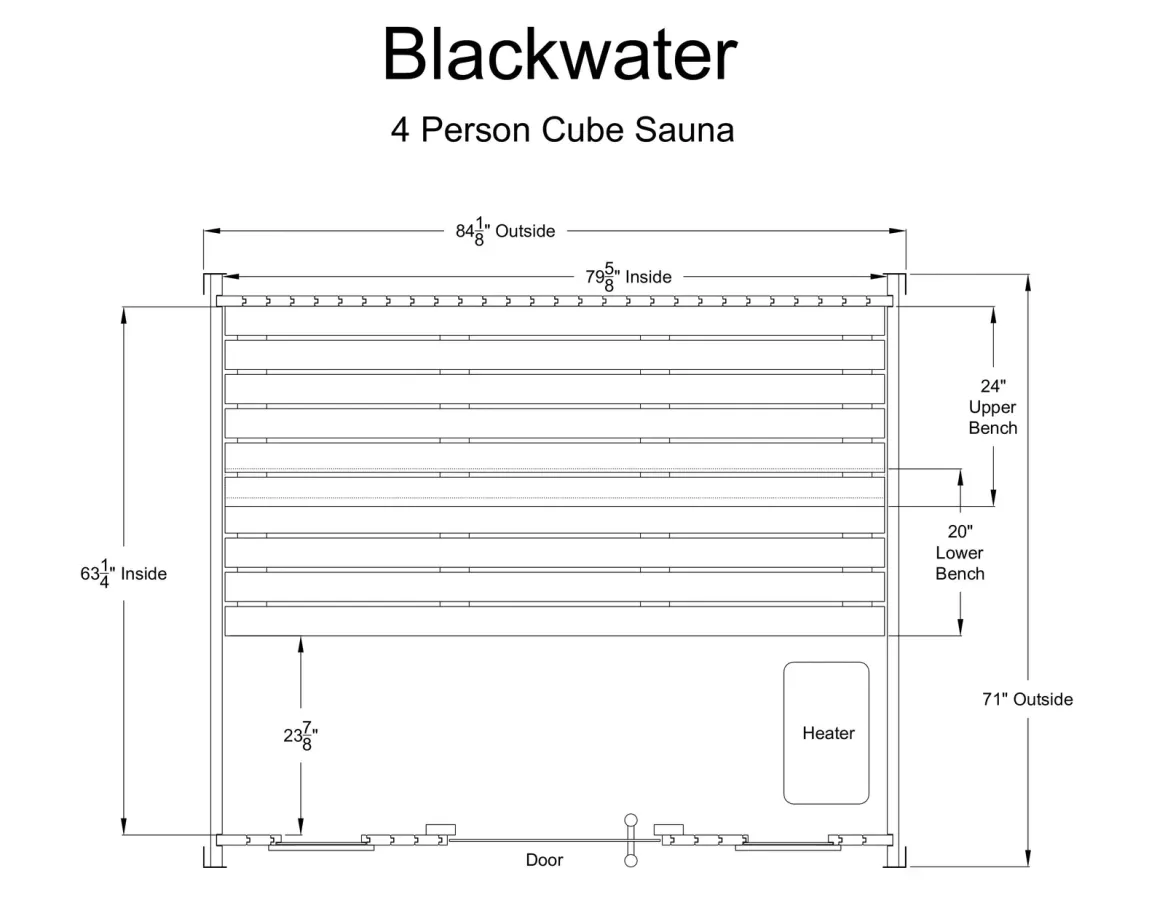 Almost Heaven Blackwater 4 Person Cube Sauna, photo 11 of 11