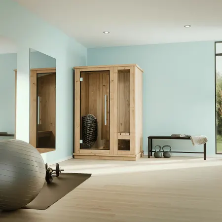 Image: almostheaven.com Almost Heaven Logan 1 Person Indoor Sauna, photo 2 of 5
