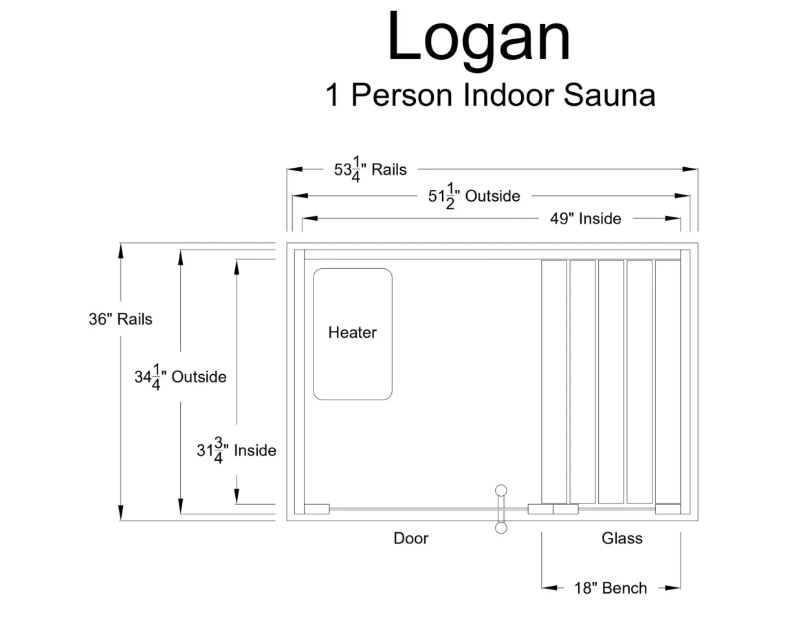 Almost Heaven Logan 1 Person Indoor Sauna, photo 4 of 5