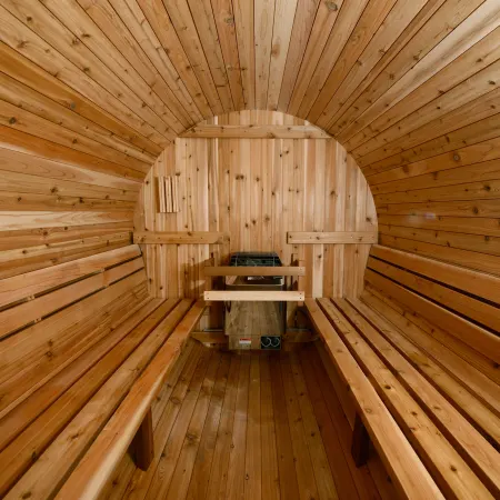 Image: almostheaven.com Almost Heaven Pinnacle 4 Person Barrel Sauna, photo 5 of 7