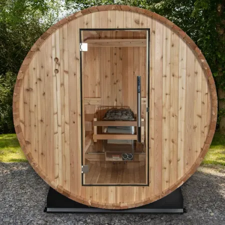 Image: almostheaven.com Almost Heaven Pinnacle 4 Person Barrel Sauna, photo 6 of 7