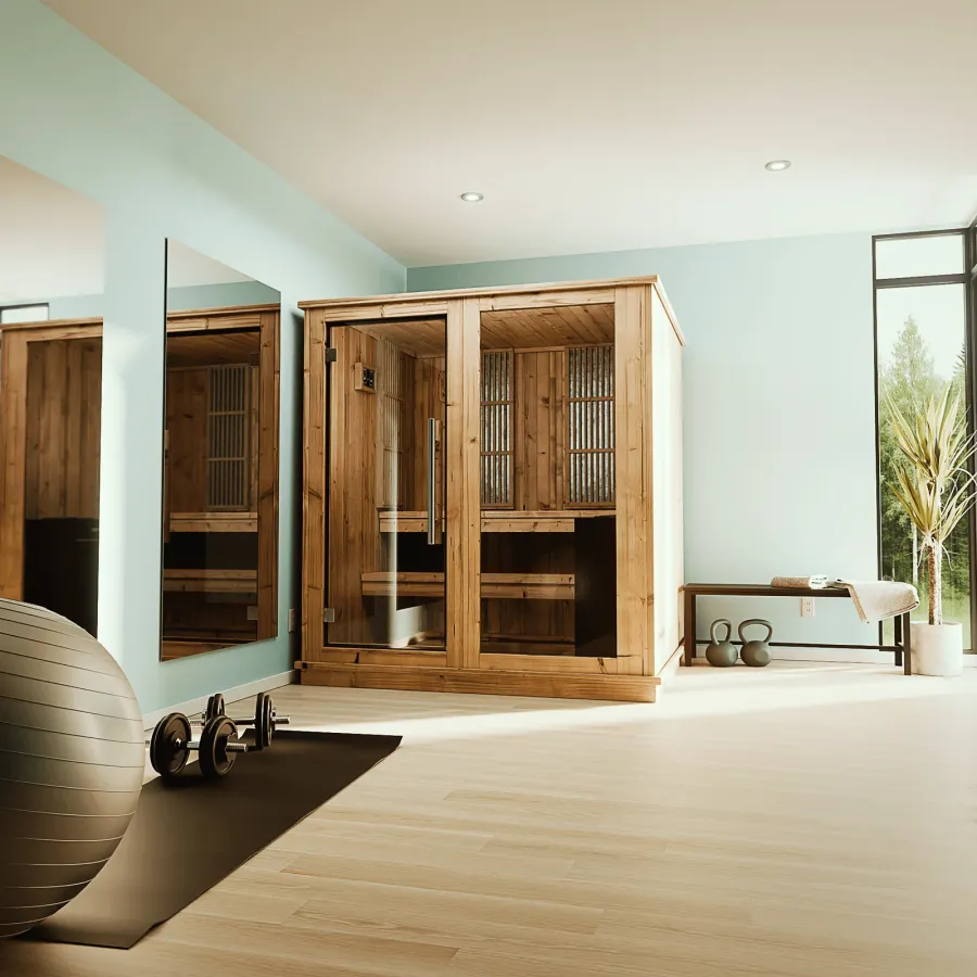 Almost Heaven Rainelle 4 Person Indoor Sauna, photo 2 of 8