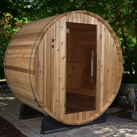 Image: almostheaven.com Almost Heaven Salem 2 Person Barrel Sauna, photo 2 of 8
