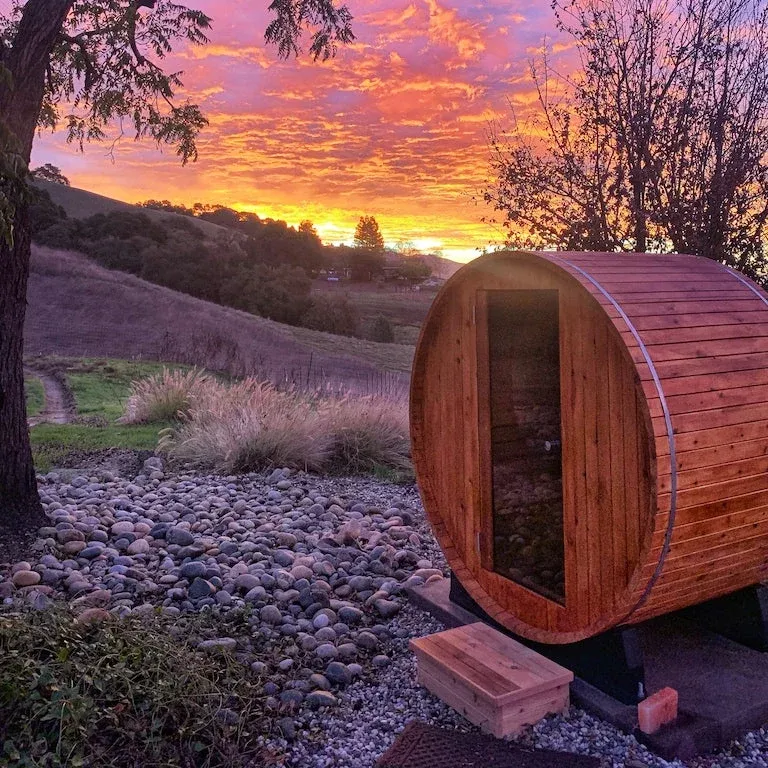 Almost Heaven Salem 2 Person Barrel Sauna, photo 3 of 8