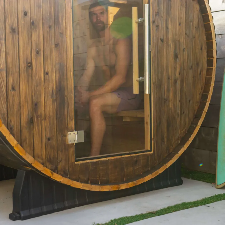Almost Heaven Salem 2 Person Barrel Sauna, photo 4 of 8