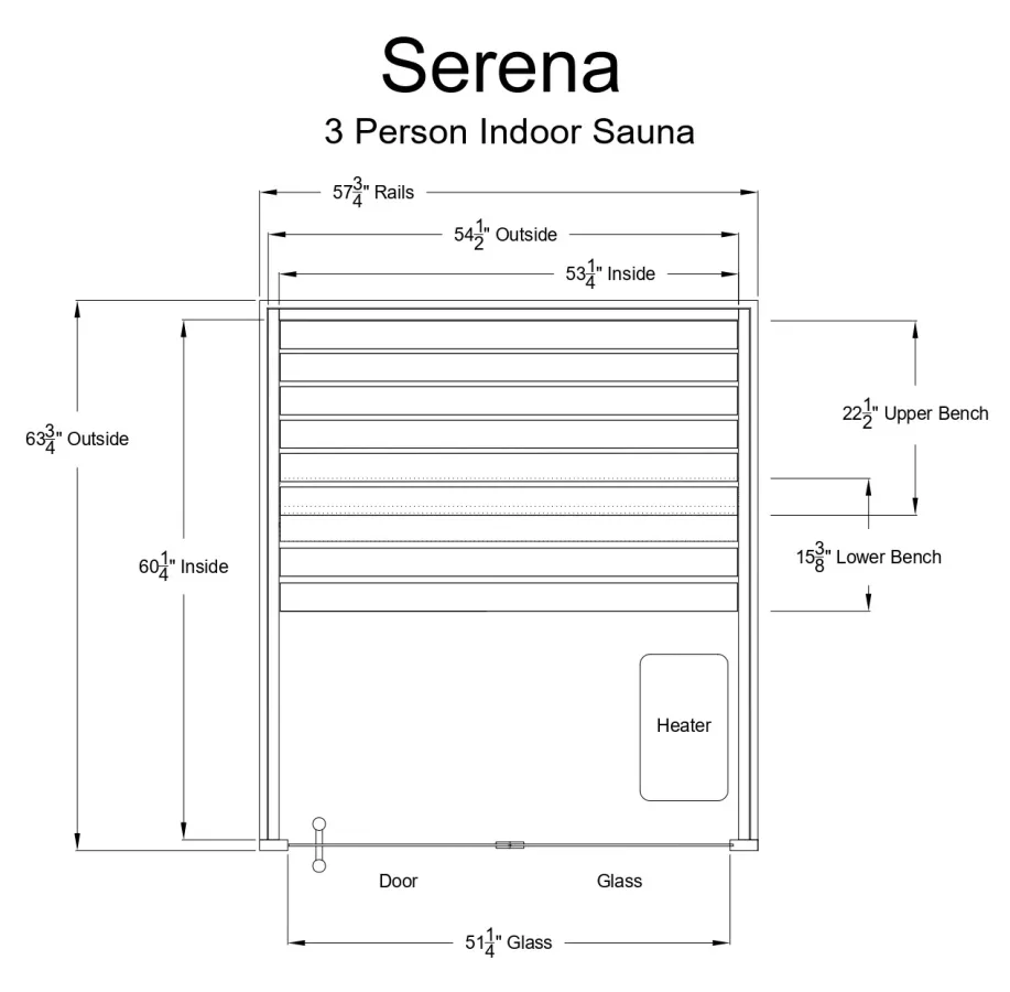 Almost Heaven Serena 3 Person Indoor Sauna, photo 7 of 7