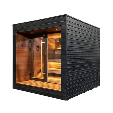 Image: thesaunaheater.com Auroom Arti Pre-Assembled 5-Person Sauna Cabin, photo 2 of 9