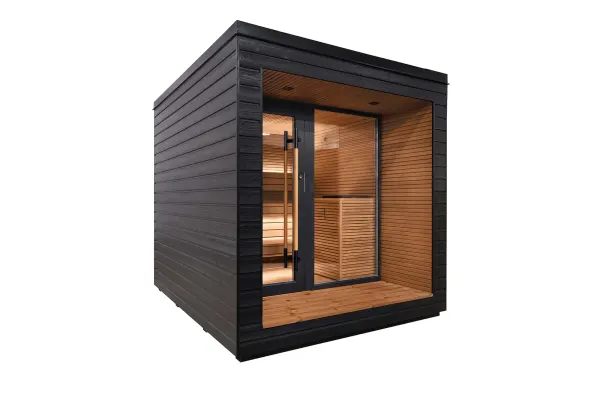 Image: thesaunaheater.com Auroom Arti Pre-Assembled 5-Person Sauna Cabin, photo 3 of 9