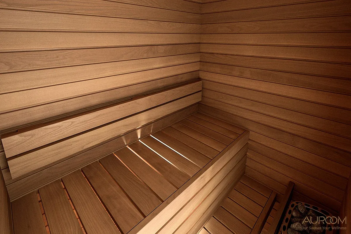 Auroom Cala Wood 2-Person Indoor Sauna Kit, photo 3 of 3