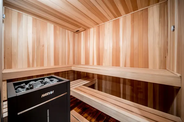 Image: balticleisure.com Baltic Leisure 4 × 4 Silver Series Pre-cut Sauna Package, photo 2 of 4