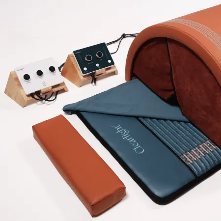 Image: infraredsauna.com Clearlight The Curve Far Infrared Sauna Dome + Amethyst Infrared PEMF Mat, photo 7 of 10