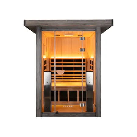Image: infraredsauna.com Clearlight Sanctuary Outdoor 2 Infrared Sauna, photo 5 of 5