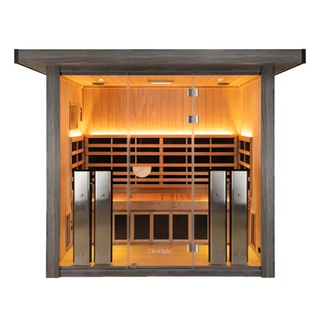 Image: infraredsauna.com Clearlight Sanctuary Outdoor 5 Infrared Sauna, photo 3 of 3