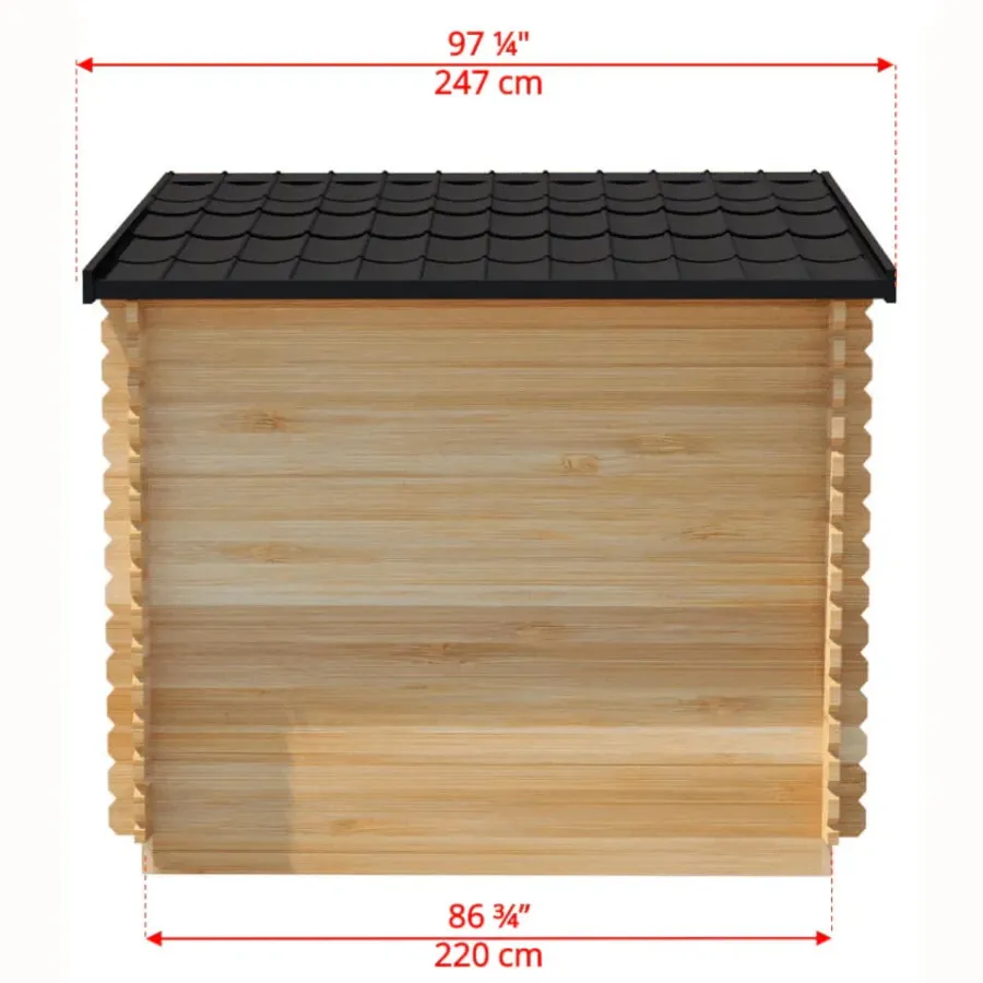 Dundalk LeisureCraft Canadian Timber Georgian Cabin (CTC88W), photo 11 of 11