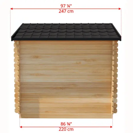 Image: topture.com Dundalk LeisureCraft Canadian Timber Georgian Cabin (CTC88W), photo 11 of 11