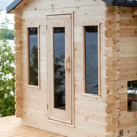 Image: topture.com Dundalk LeisureCraft Canadian Timber Georgian Cabin (CTC88W), photo 3 of 11