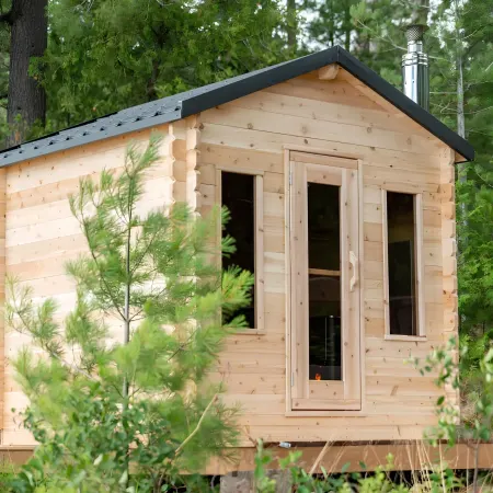 Image: topture.com Dundalk LeisureCraft Canadian Timber Georgian Cabin (CTC88W), photo 4 of 11