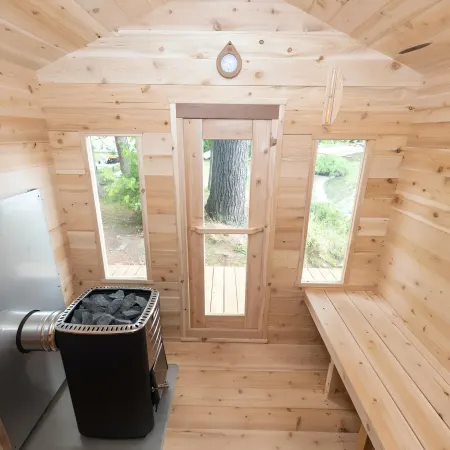 Image: topture.com Dundalk LeisureCraft Canadian Timber Georgian Cabin (CTC88W), photo 6 of 11