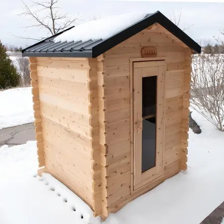 Image: topture.com Dundalk LeisureCraft Canadian Timber Granby Cabin Sauna CTC66W, photo 2 of 9