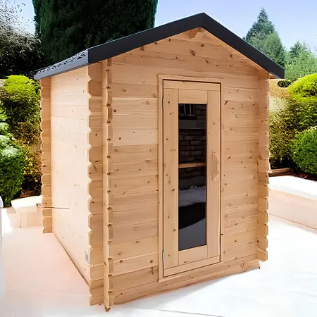 Image: topture.com Dundalk LeisureCraft Canadian Timber Granby Cabin Sauna CTC66W, photo 3 of 9