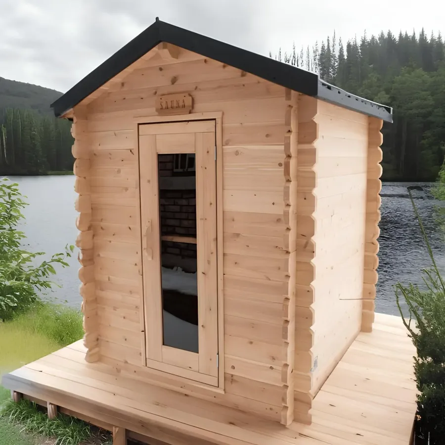Dundalk LeisureCraft Canadian Timber Granby Cabin Sauna CTC66W, photo 4 of 9
