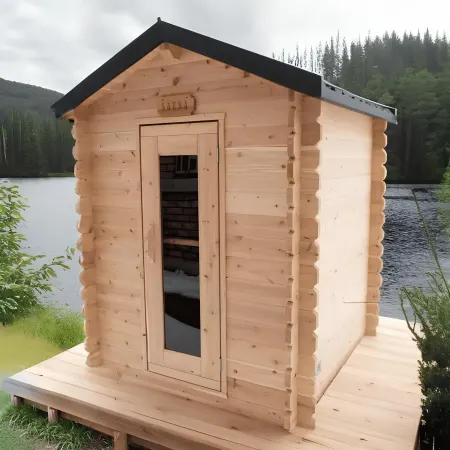 Image: topture.com Dundalk LeisureCraft Canadian Timber Granby Cabin Sauna CTC66W, photo 4 of 9