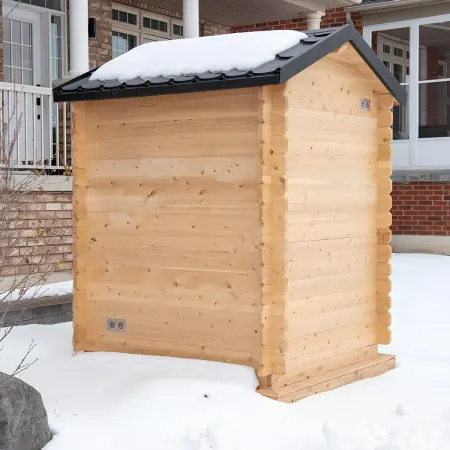Image: topture.com Dundalk LeisureCraft Canadian Timber Granby Cabin Sauna CTC66W, photo 5 of 9