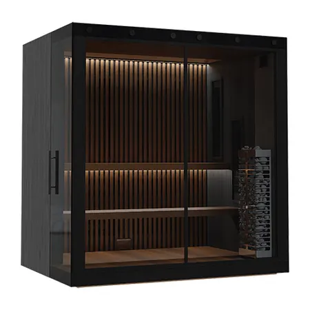 Image: finnmarkdesigns.com Finnmark Designs Trinity FD-9 Outdoor Combination Sauna (SKU FD-KN005), photo 3 of 4
