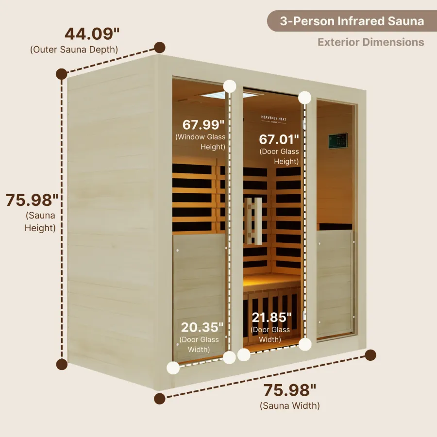 Heavenly Heat 3-Person Far Infrared Sauna, photo 2 of 3