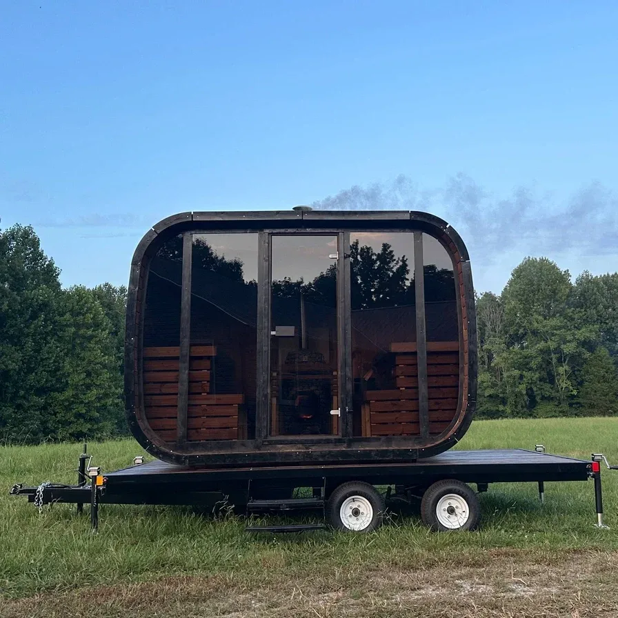 Heritage Sauna Mobile Lux Halo Sauna Trailer 6-8-Person with HUUM Heater, photo 4 of 4