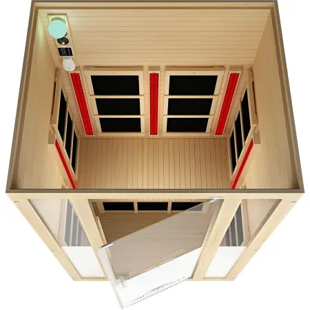 Image: jnhlifestyles.com JNH Lifestyles Arki Duo 2-Person Red Light Therapy + Full Spectrum Infrared Sauna, photo 6 of 9