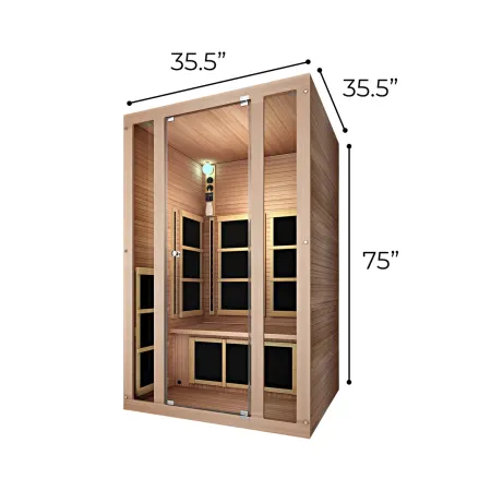 Image: jnhlifestyles.com JNH Lifestyles Tosi 2-Person Cedar, photo 3 of 8