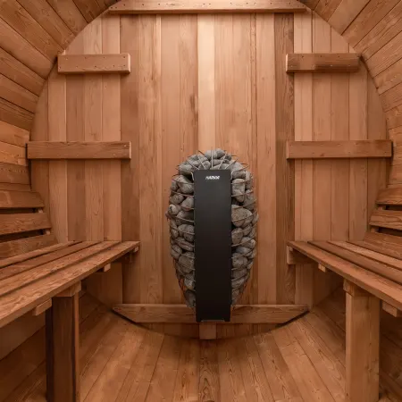 Image: redwoodoutdoors.com Redwood Outdoors Barrel Outdoor Sauna - 6 Person, photo 7 of 8