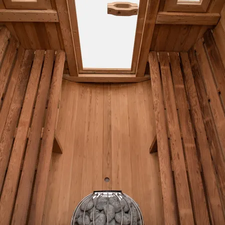 Image: redwoodoutdoors.com Redwood Outdoors Barrel Outdoor Sauna - 6 Person, photo 8 of 8