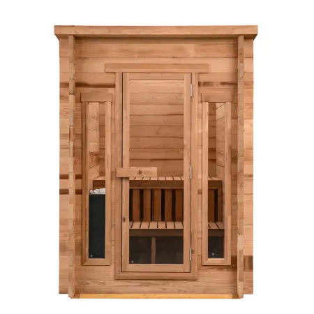 Image: redwoodoutdoors.com Redwood Outdoors Cabin Outdoor Sauna - 4 Person, photo 2 of 10