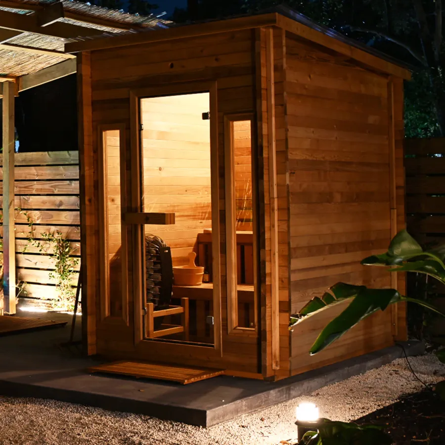 Redwood Outdoors Cabin Outdoor Sauna - 4 Person, photo 3 of 10
