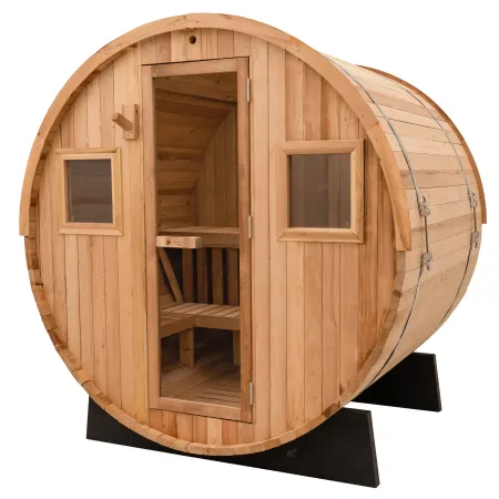 Image: redwoodoutdoors.com Redwood Outdoors Extra-Wide Outdoor Barrel Sauna - 6 Person, photo 2 of 10