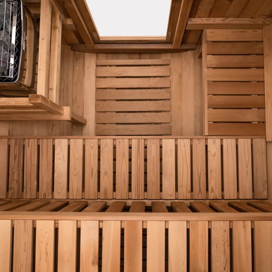 Redwood Outdoors Extra-Wide Outdoor Barrel Sauna - 6 Person, photo 10 of 10