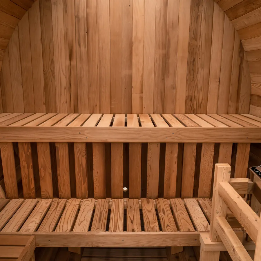 Redwood Outdoors Extra-Wide Outdoor Barrel Sauna - 6 Person, photo 9 of 10