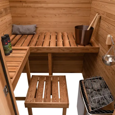 Image: redwoodoutdoors.com Redwood Outdoors Haven Indoor Sauna - 3 Person, photo 10 of 10