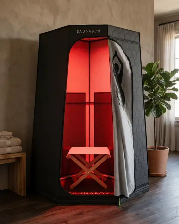Image: saunabox.com SaunaBox Pulse PRO Infrared Sauna with Red Light Therapy, photo 2 of 8
